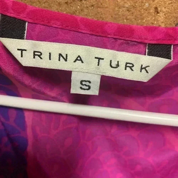 Trina Turk Darshan Silk Blouse - Picture 4 of 5